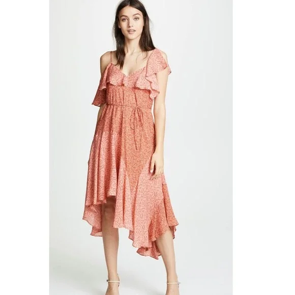 knee length dresses for ladies Handkerchief Halter Midi Dress